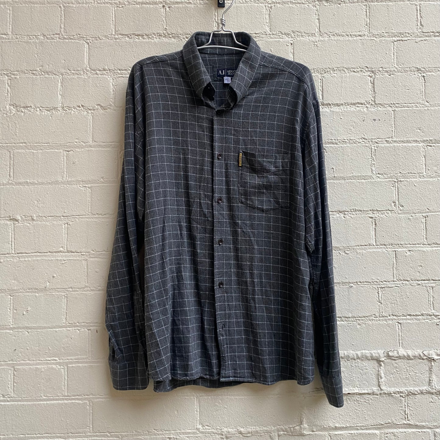 Armani Jeans Checked Button Up Shirt