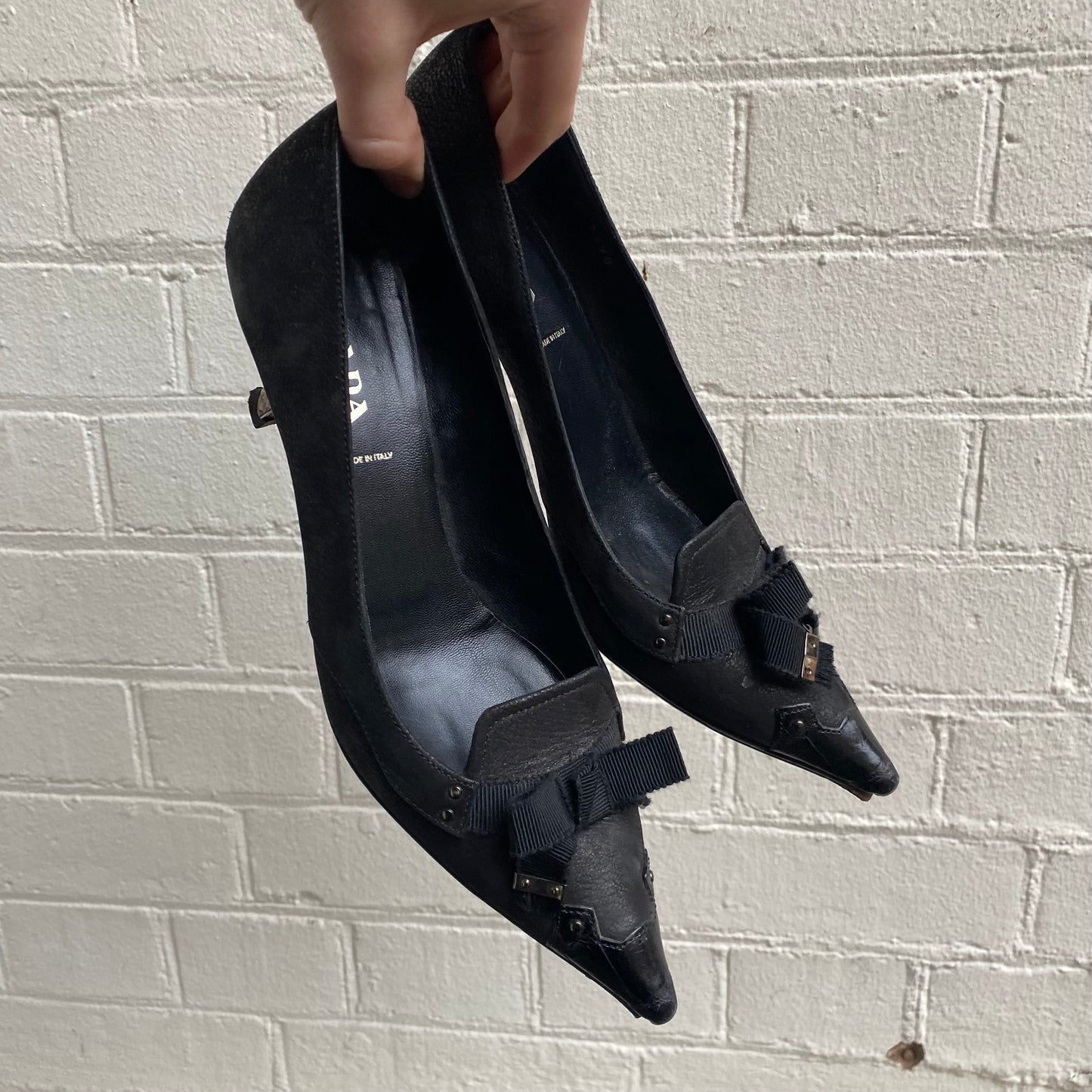 Prada Bow Detail Court Heel