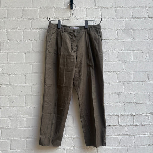 Miu Miu Late 1990s Beige Cotton Trouser