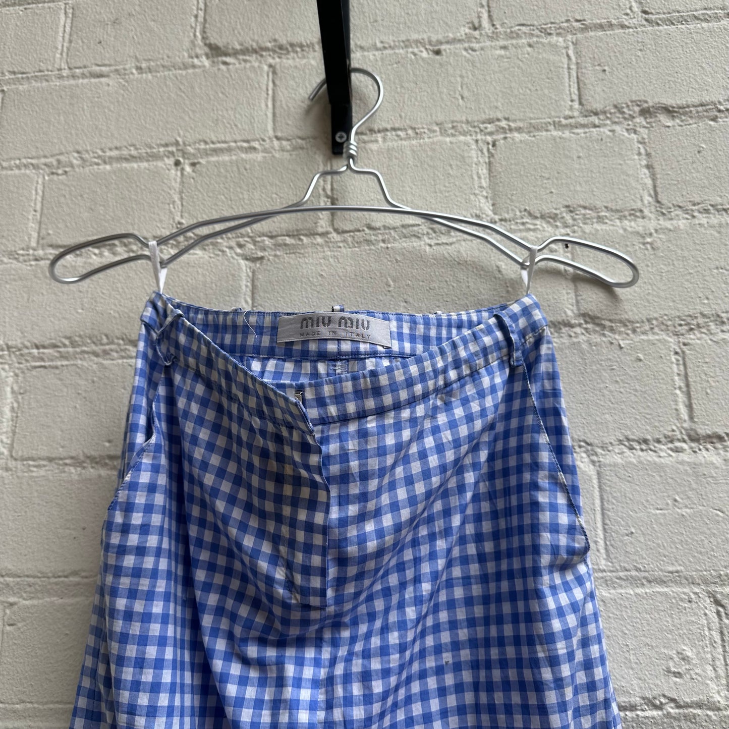Miu Miu ss2000 Gingham Skirt