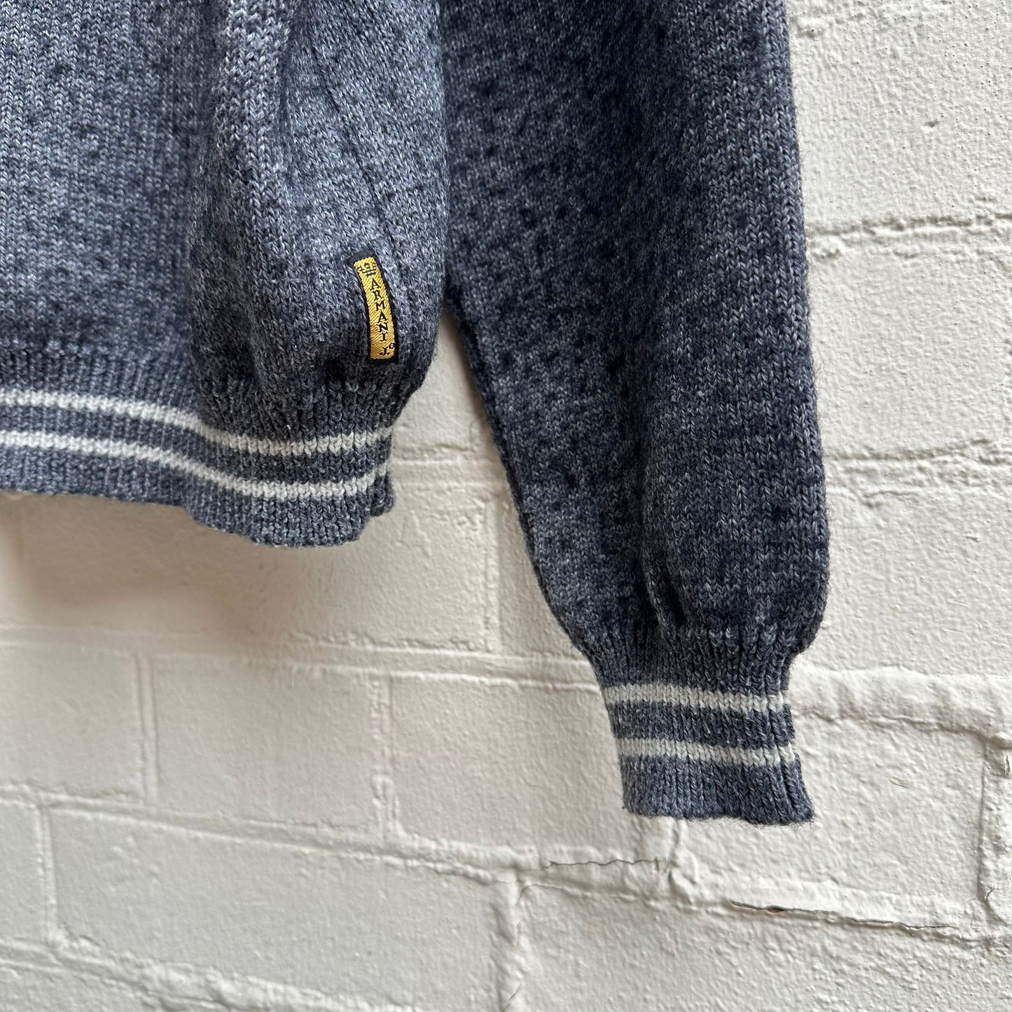 Armani Jeans 1990s Quarter Zip Knit Jumper