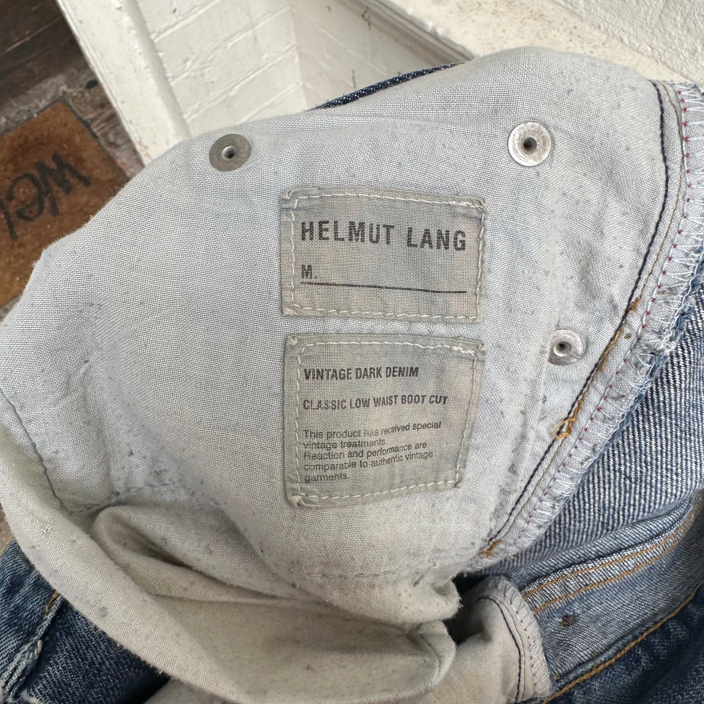 Helmut Lang ss2003 Low Waist Boot Cut Denim Jeans