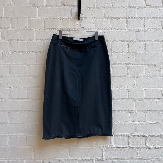 Miu Miu 1990s Utility Zip Skirt