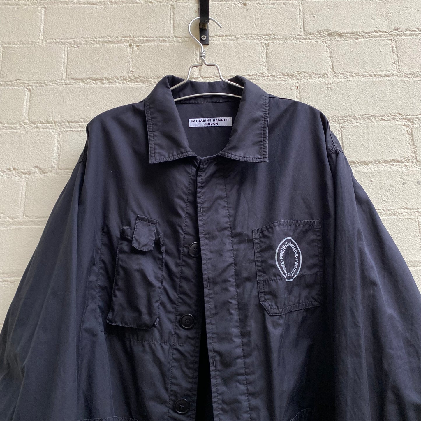 Katharine Hamnett London "Protest and Survive" Utility Jacket