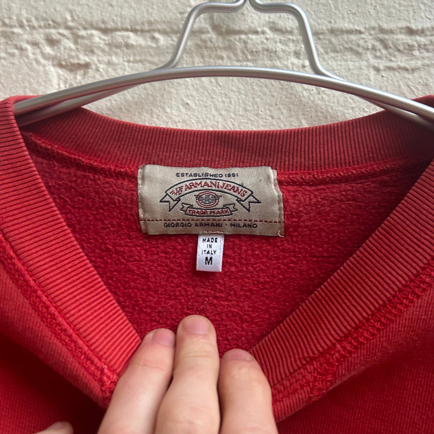 Armani Jeans 1990s Logo Crewneck Sweatshirt
