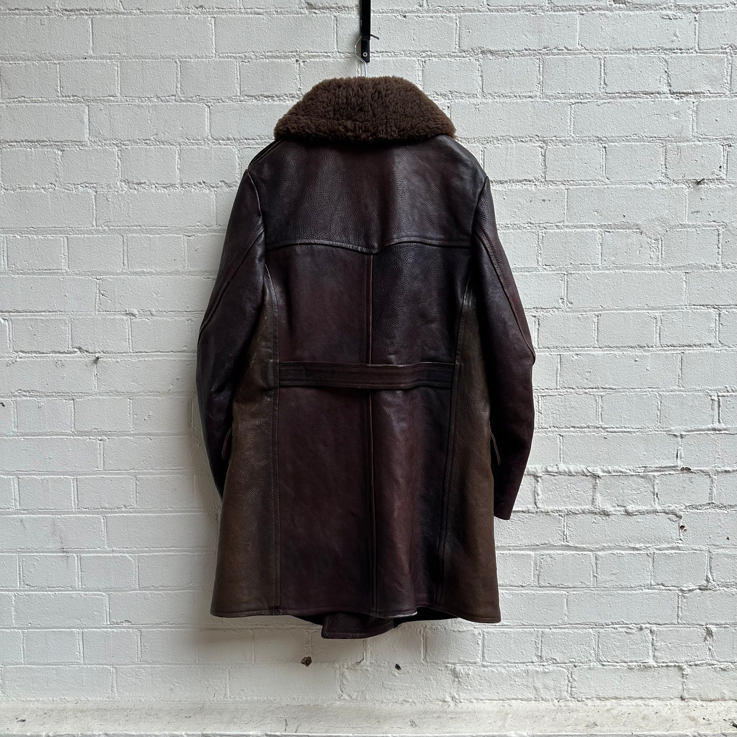 Alexander McQueen Sample Leather Coat